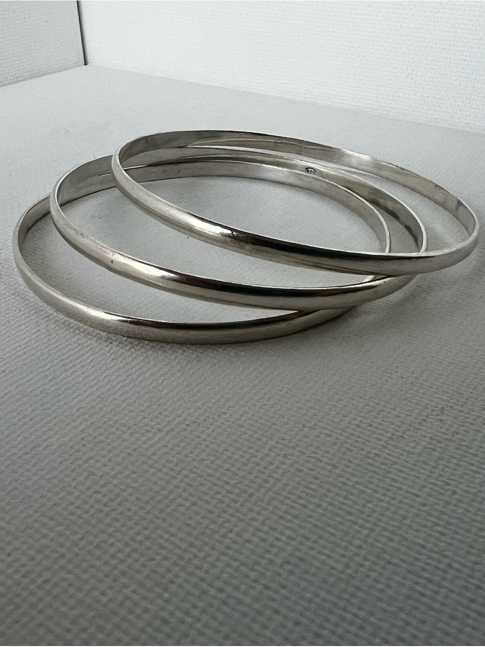 Beautiful Sterling Silver (925) Bangles - set of 3
